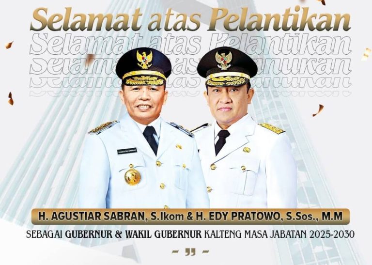 Bupati dan Wakil Bupati Palangkaraya Periode 2025-2030