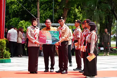 Wakil Bupati Palangkaraya Hadiri Acara Gerakan Literasi Menabung Sejak Dini, Masyarakat Menabung Perkuat Ekonomi Daerah